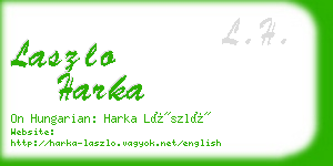 laszlo harka business card